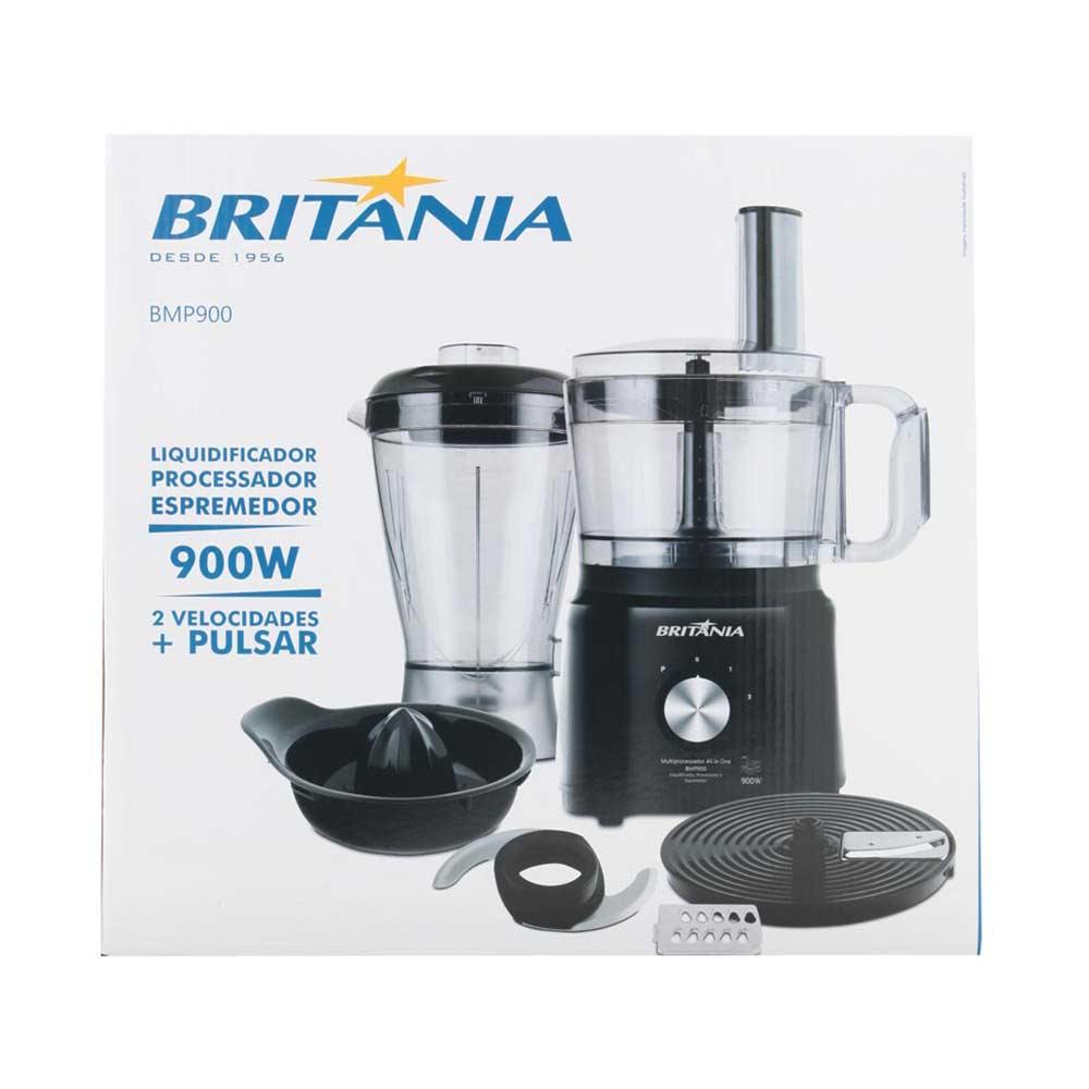 Multiprocessador de Alimentos Britânia BMP900P 5 em 1 - 127V - 2