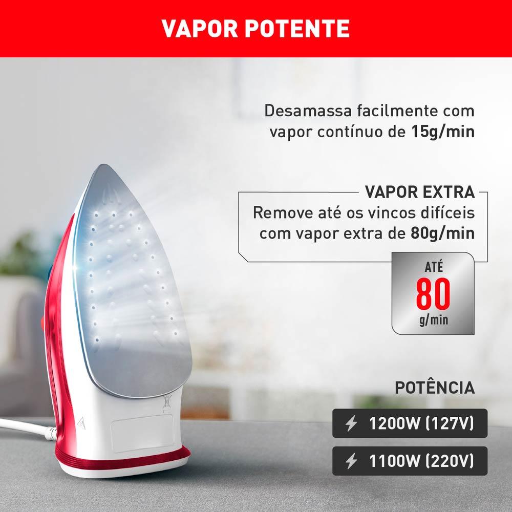 Ferro a Vapor Arno Essentialgliss com Base Antiaderente FMQ 220V - 7