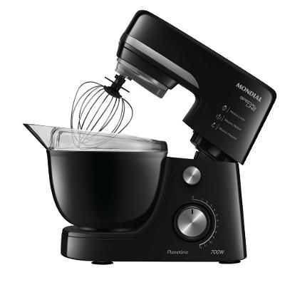 Batedeira Planetária Mondial Special Line B48BSL Preto com Inox 110V