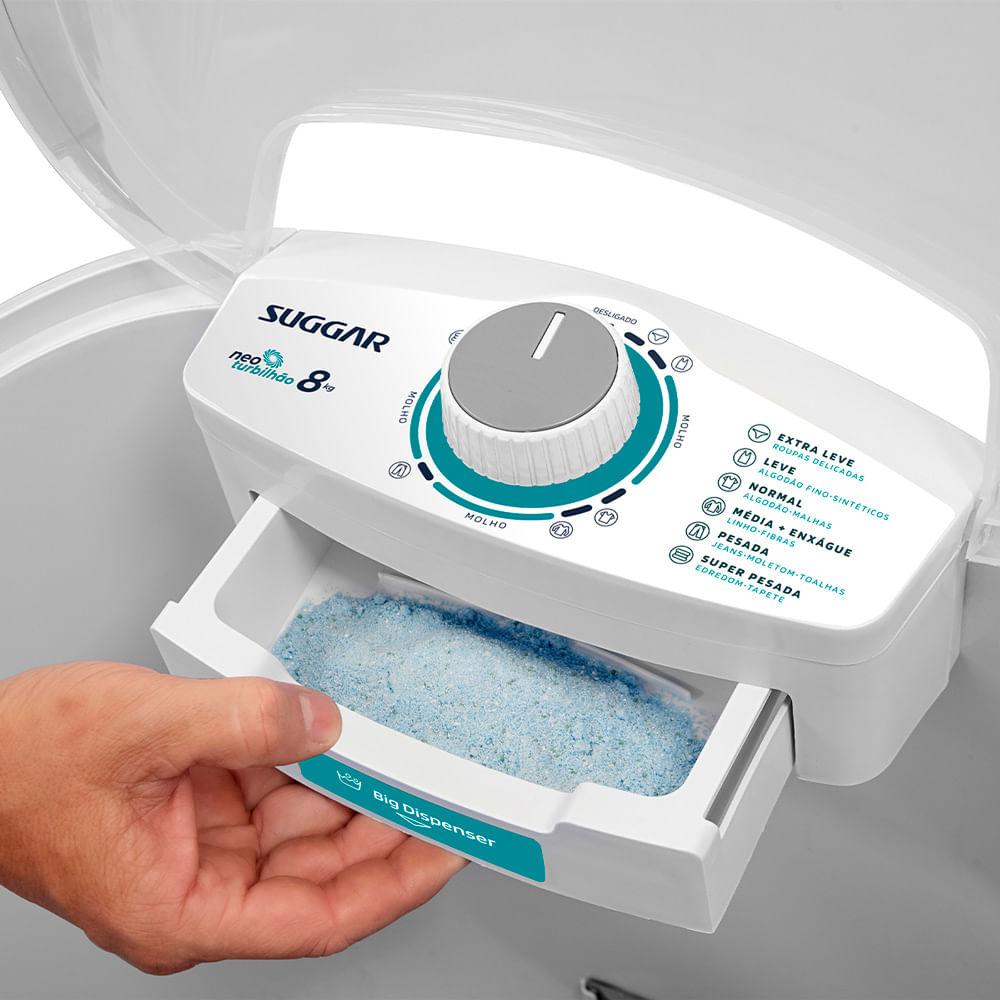 Lavadora 8Kg Suggar NeoTurbilhao Br 127V - 6