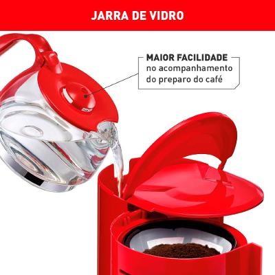 Cafeteira Elétrica Arno Classic CFC2 Vermelha 12 Xícaras - 127V
