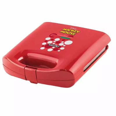 Sanduicheira e Grill Elétrica Mallory Disney Mickey Mouse Vermelha Antiaderente - 127V