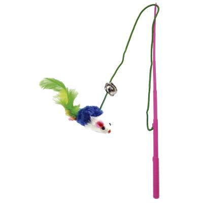Brinquedo Para Gato Pet Napi Vara Ratinho Com Guizo