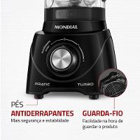 Liquidificador Mondial Pratic Turbo L89B Preto 110V - 6