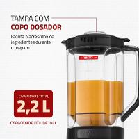 Liquidificador Mondial Pratic Turbo L98B Preto 220V