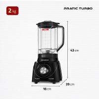 Liquidificador Mondial Pratic Turbo L98B Preto 220V - 7