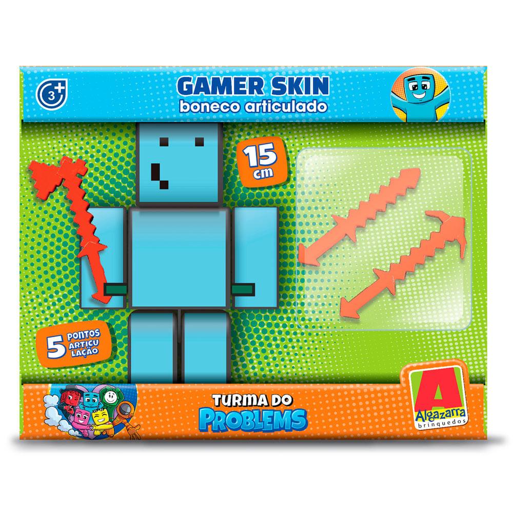 Boneco Problems com 3 Acessóriso 15cm Algazarra - 2