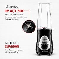 Personal Blender, Mondial, Preto/Prata, 300W, 110V - DG-01 - 5