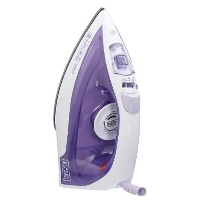 Ferro de Passar a Vapor Spray 1200W Black & Decker FX1050 com Base Antiaderente Roxo e Branco 127V