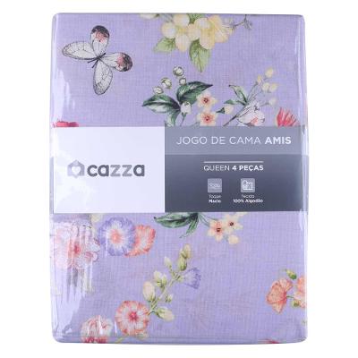 Jogo de Cama Queen Cazza Amis Algodão 3 Peças - Item Sortido