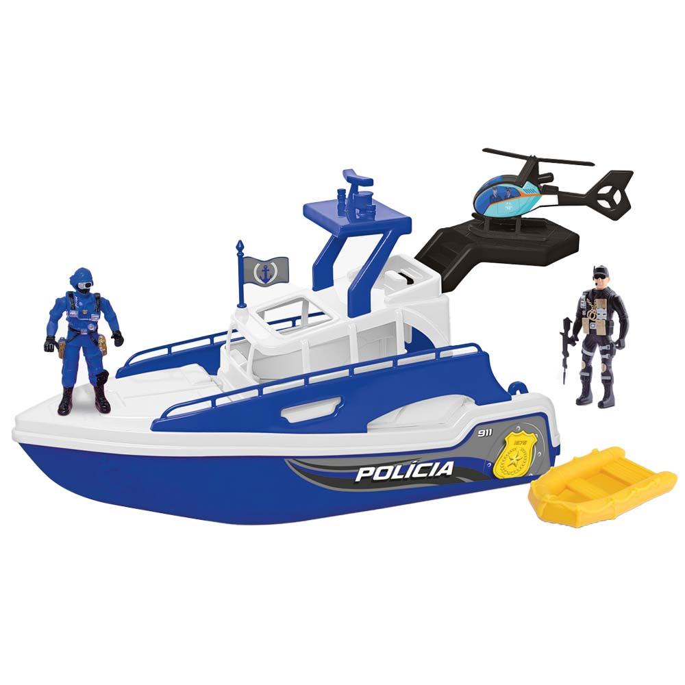 Lancha Patrulha Naval Polícia Samba Toys - 1