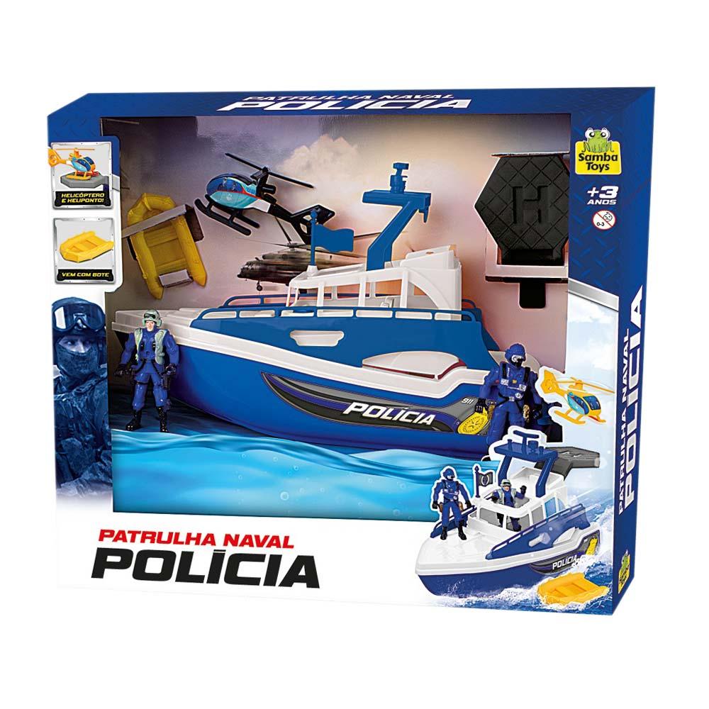 Lancha Patrulha Naval Polícia Samba Toys - 2
