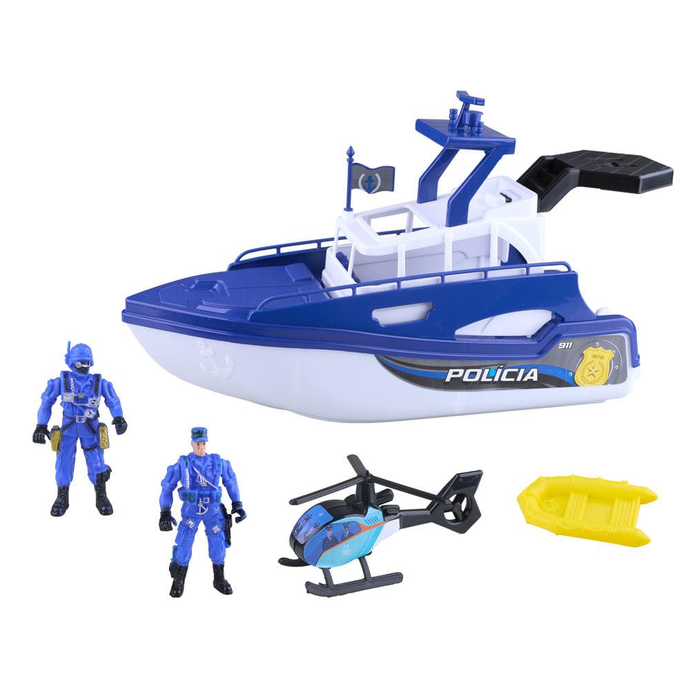 Lancha Patrulha Naval Polícia Samba Toys - 3