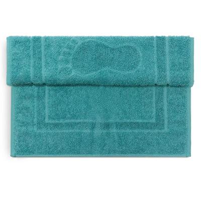 Toalha de Piso Pegada Camesa Turquesa