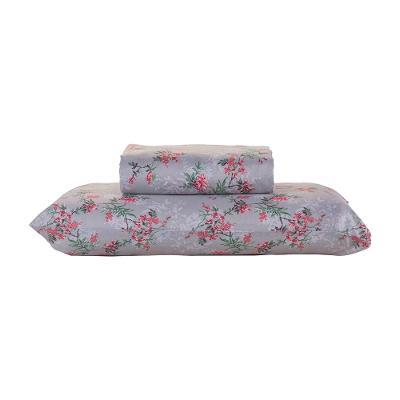 Jogo de Cama Solteiro Andreza Rosely Floral 100% Poliéster 2 Peças