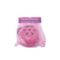Kit de Proteção Le com Capacete e Acessórios Rosa - 3