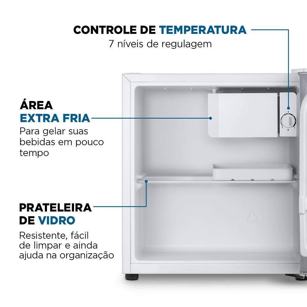 Frigobar Mondial 46 Litros Porta Reversível Branco FGB-01-W50 127V - 3