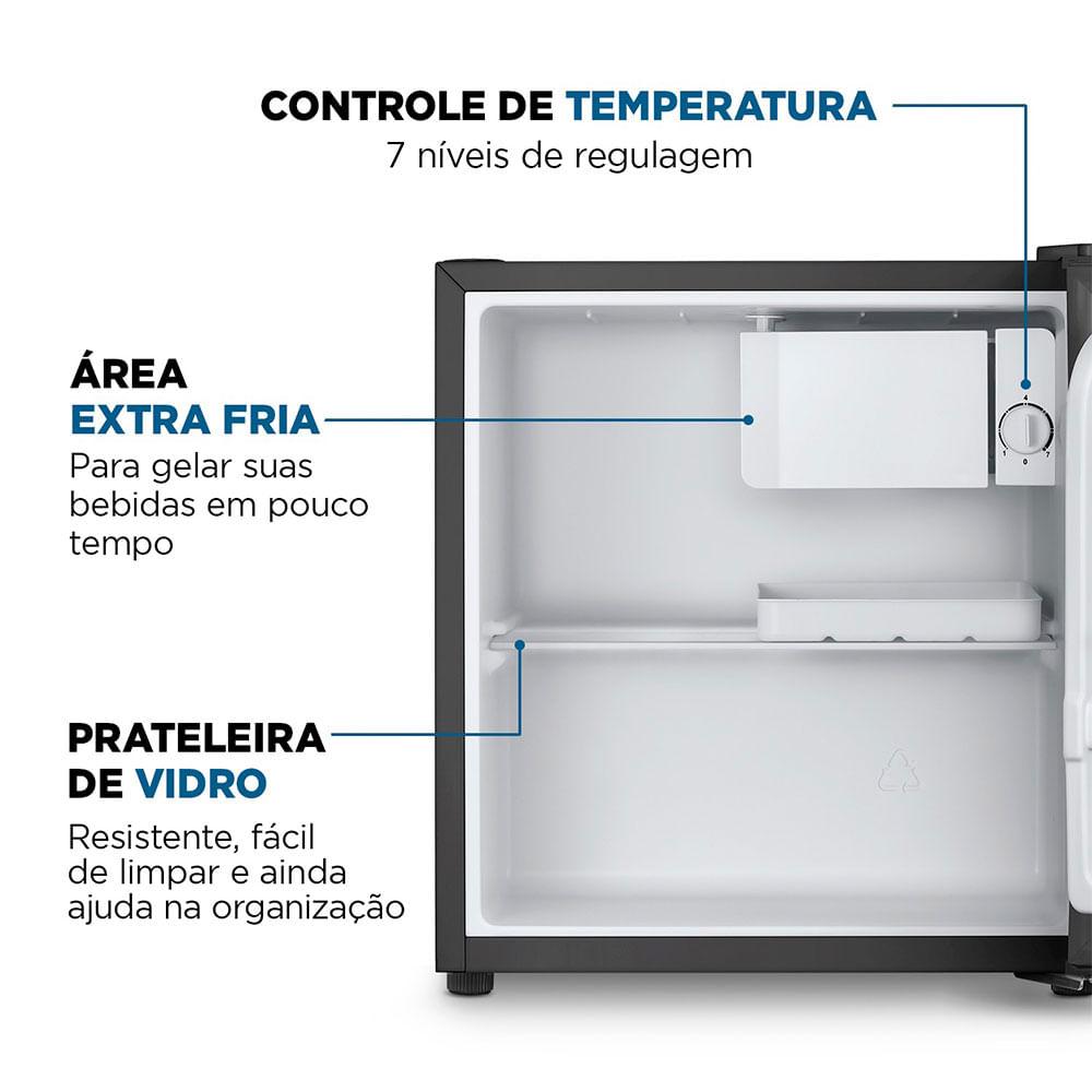 Frigobar Mondial 46 Litros Porta Reversível Preto FGB-01-B50 220V - 5