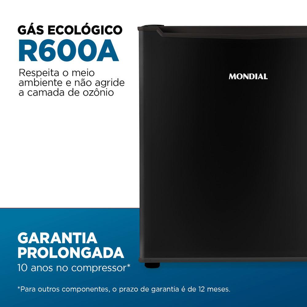 Frigobar Mondial 46 Litros Porta Reversível Preto FGB-01-B50 220V - 11