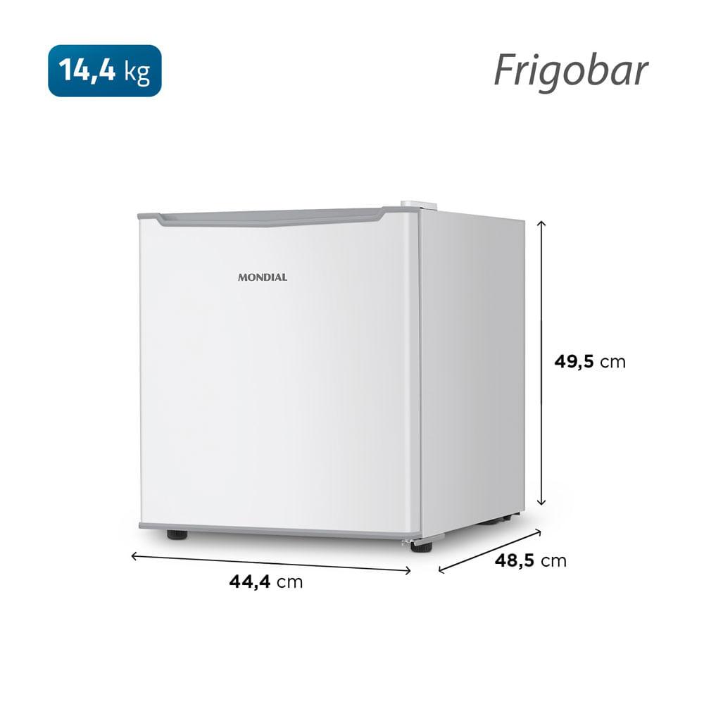 Frigobar Mondial 46 Litros Porta Reversível Branco FGB-01-W50 220V - 7