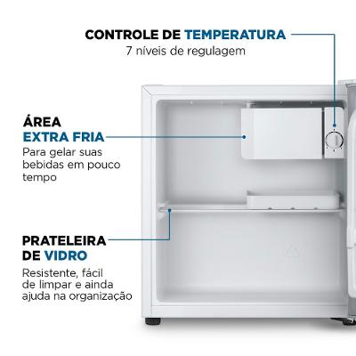 Frigobar Mondial 46 Litros Porta Reversível Branco FGB-01-W50 220V