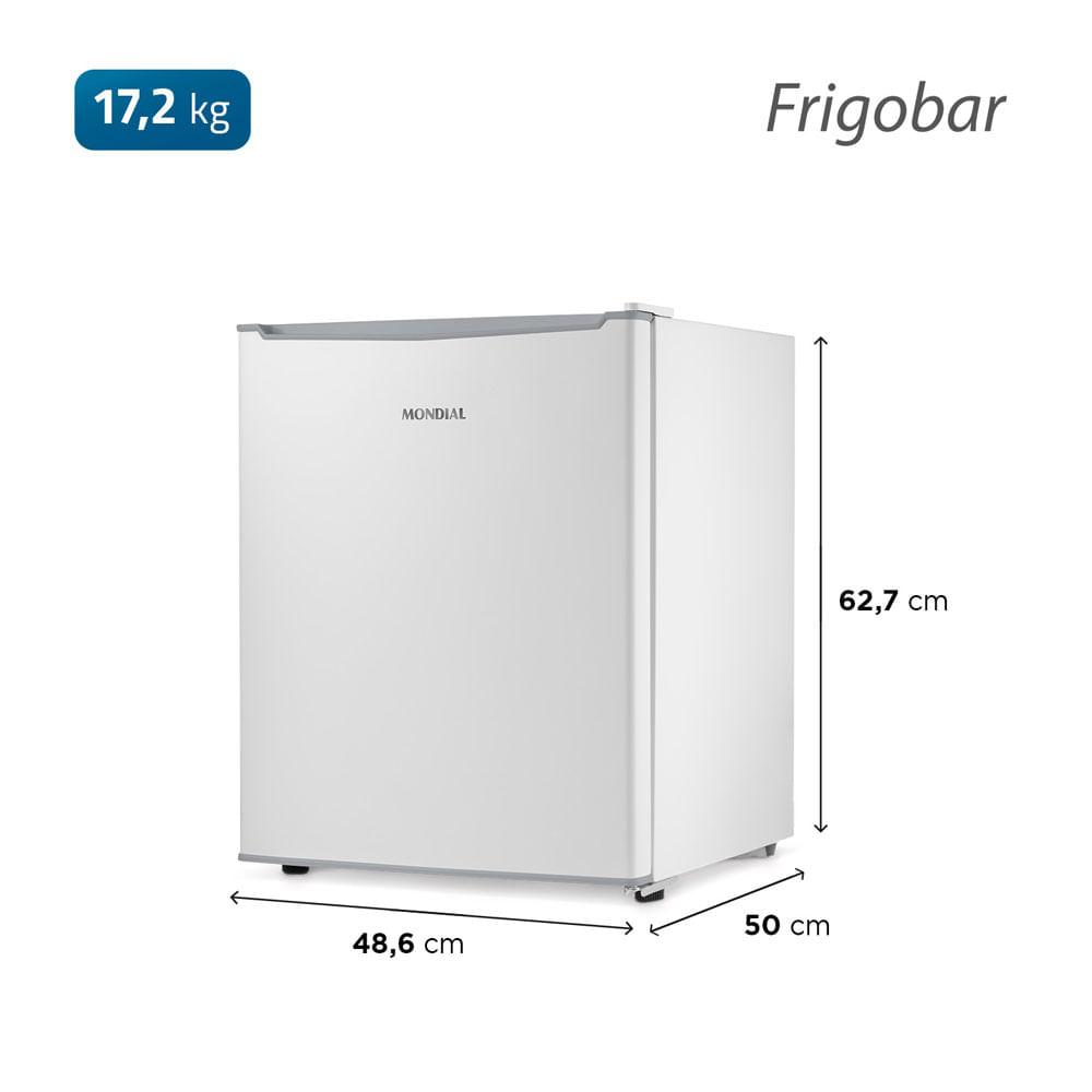 Frigobar Mondial 73 Litros Porta Reversível Branco FGB-01-W80 127v - 7