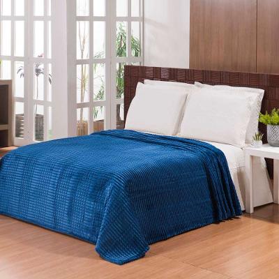 Cobertor Cazza Mont Blanc Casal Navy