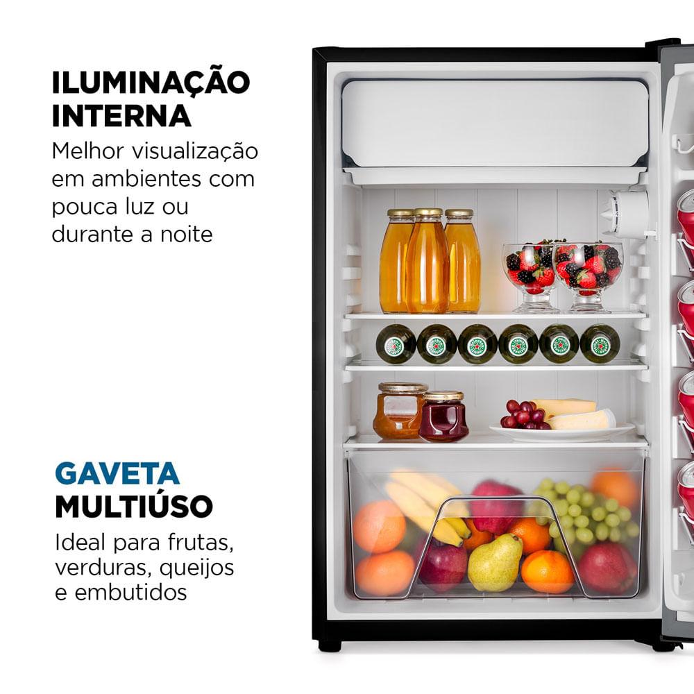 Frigobar Mondial 120 Litros Porta Reversível Preto FGB-01-B120 127V - 6