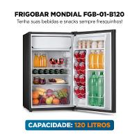 Frigobar Mondial 120 Litros Porta Reversível Preto FGB-01-B120 127V - 2