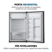 Frigobar Mondial 120 Litros Porta Reversível Preto FGB-01-B120 127V - 7