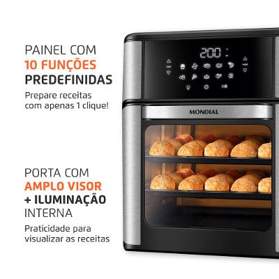 Fritadeira Air Fryer Forno Oven 12L 220V - Mondial
