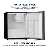 Frigobar Mondial 73 Litros Porta Reversível Preto FGB-01-B80 220V - 5