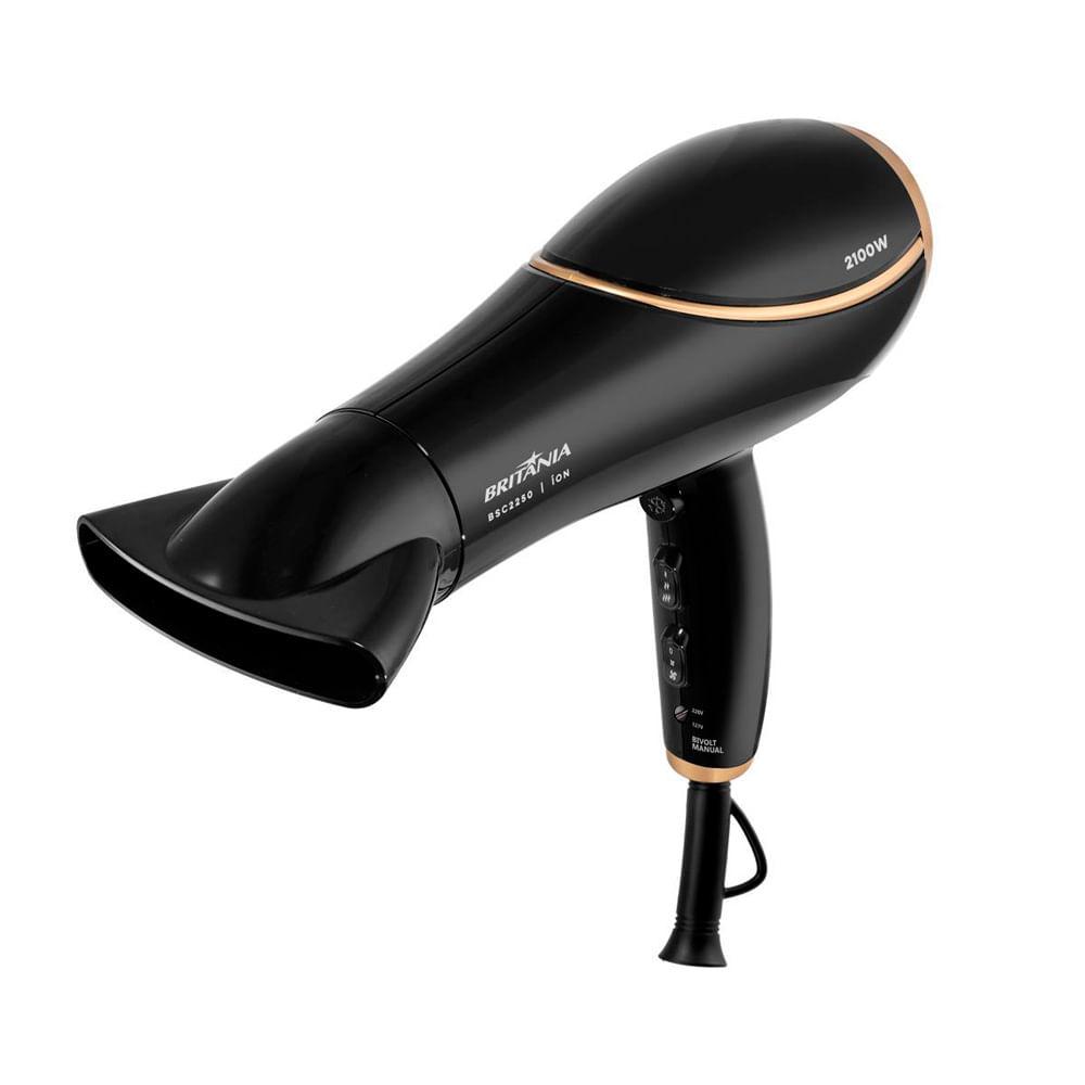 Secador De Cabelos Britânia 2100W BSC2250 Preto Bivolt - 2