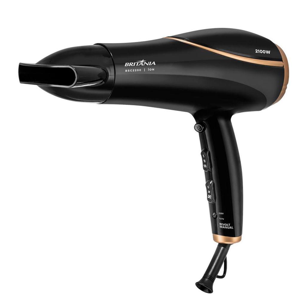 Secador De Cabelos Britânia 2100W BSC2250 Preto Bivolt - 3