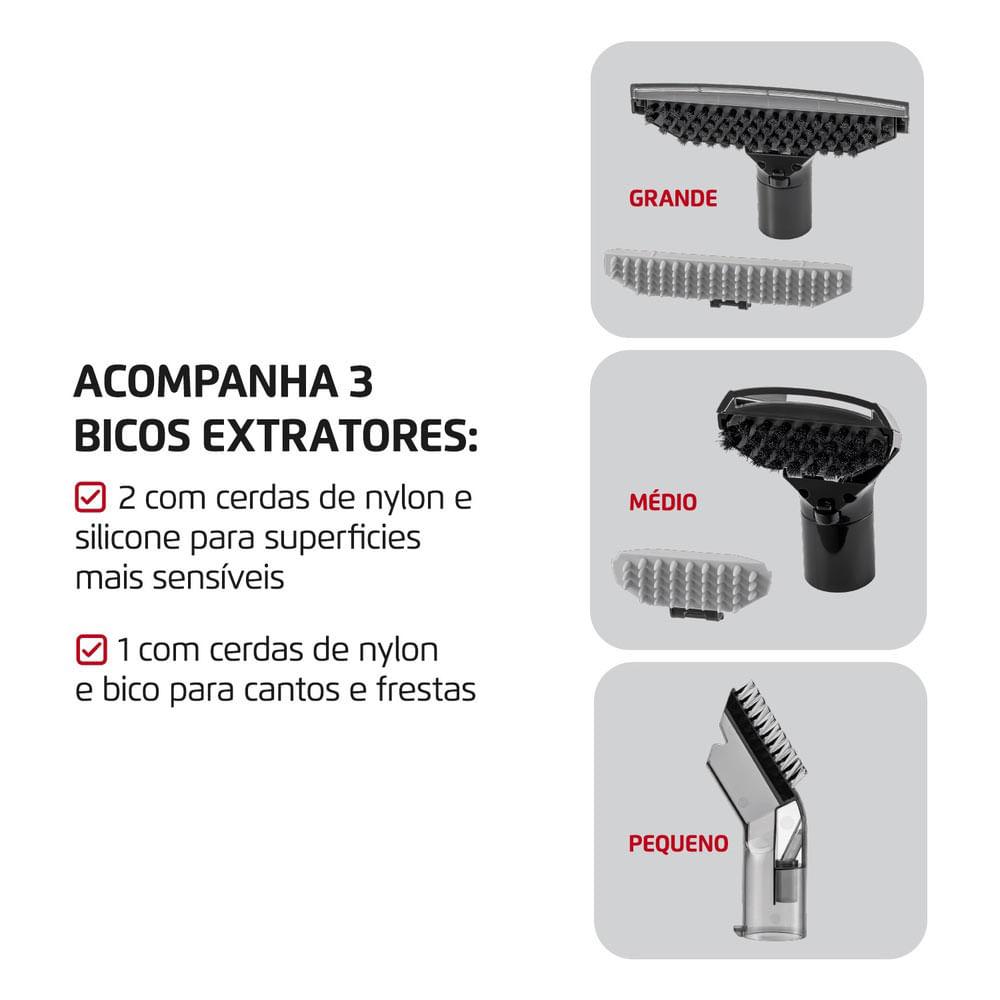 Extratora e Higienizadora Mondial Portátil Deep Cleaner EXP-01-R 127V - 6