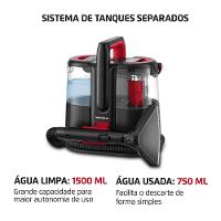 Extratora e Higienizadora Mondial Portátil Deep Cleaner EXP-01-R 127V