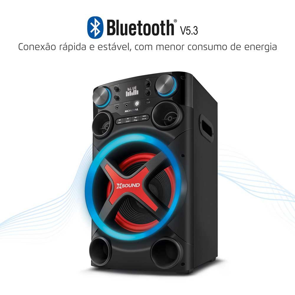 Torre de Som Mondial TM-1200, Luzes, Bluetooth, 1200 W RMS, APP - 7