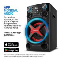 Torre de Som Mondial TM-1200, Luzes, Bluetooth, 1200 W RMS, APP - 5