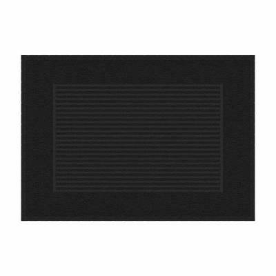 Toalha de Piso Atlântica Basic Antiderrapante 100% Algodão 70x50cm Preta