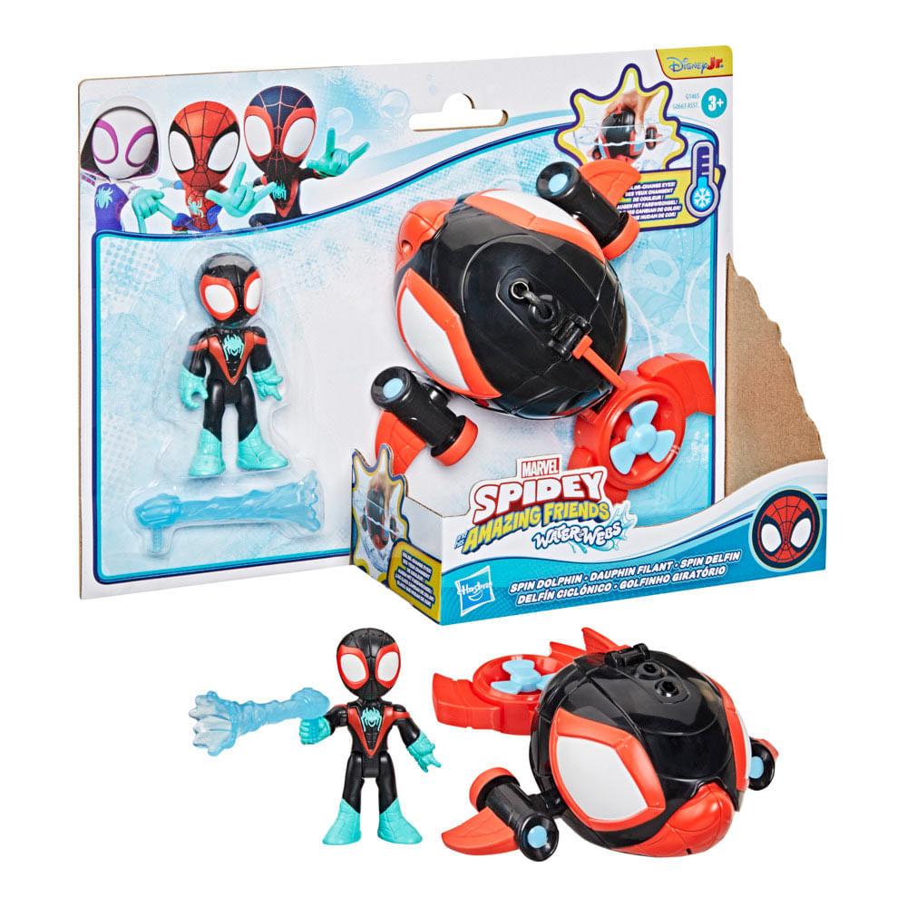 Mini Boneco Spidey Com Veiculo E Amigos Sortido Hasbro - 1