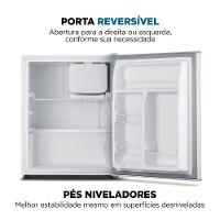 Frigobar Mondial 73 Litros Porta Reversível Branco FGB-01-W80 220v - 5