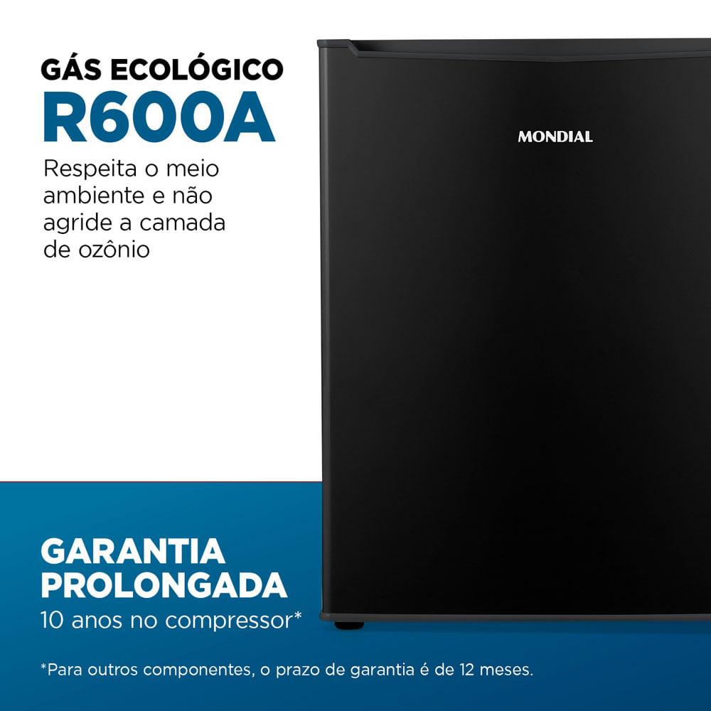 Frigobar Mondial 73 Litros Porta Reversível Preto FGB-01-B80 127V - 6