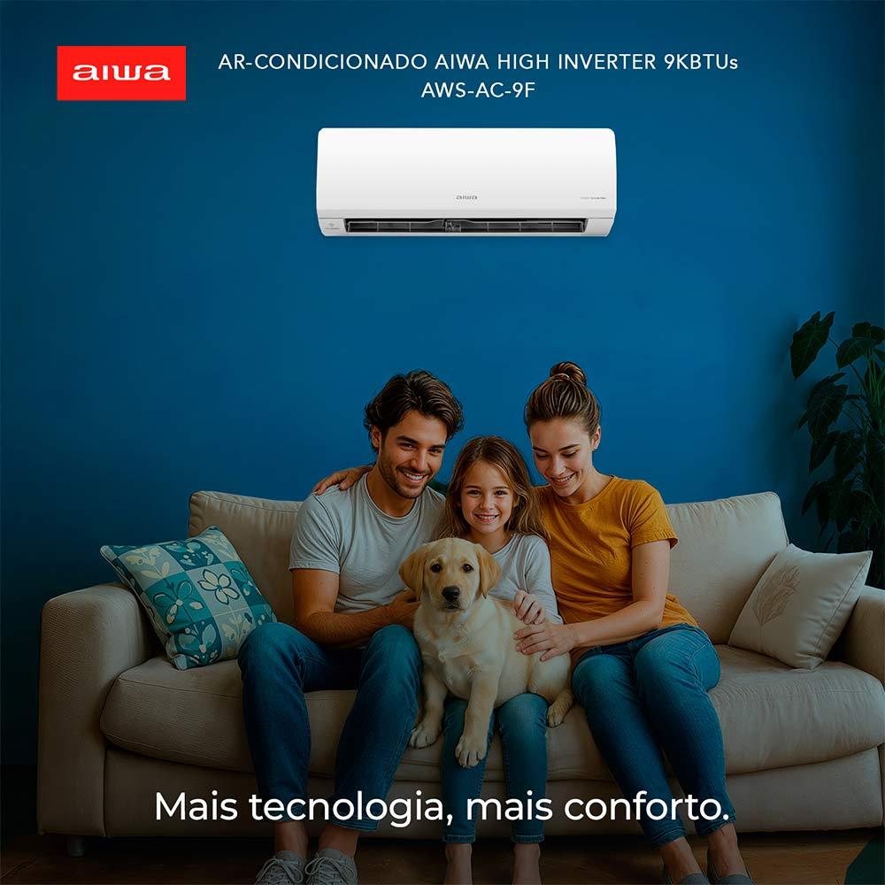 Ar Condicionado Split 9000 BTU's Inverter Aiwa Branco 220V - 6