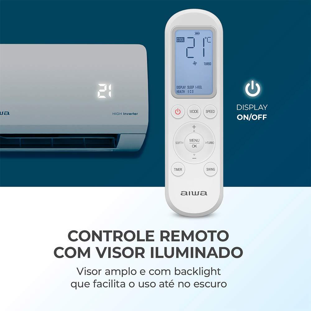 Ar Condicionado Split 9000 BTU's Inverter Aiwa Branco 220V - 7