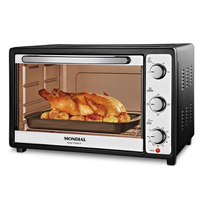 Forno Elétrico 52L Modial Grand Family II 1800W FRN-52-B Preto e Inox 220V