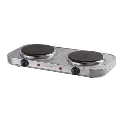 Fogão de Mesa Elétrico 2 Bocas Agratto FM-02 Inox 220V 2000W
