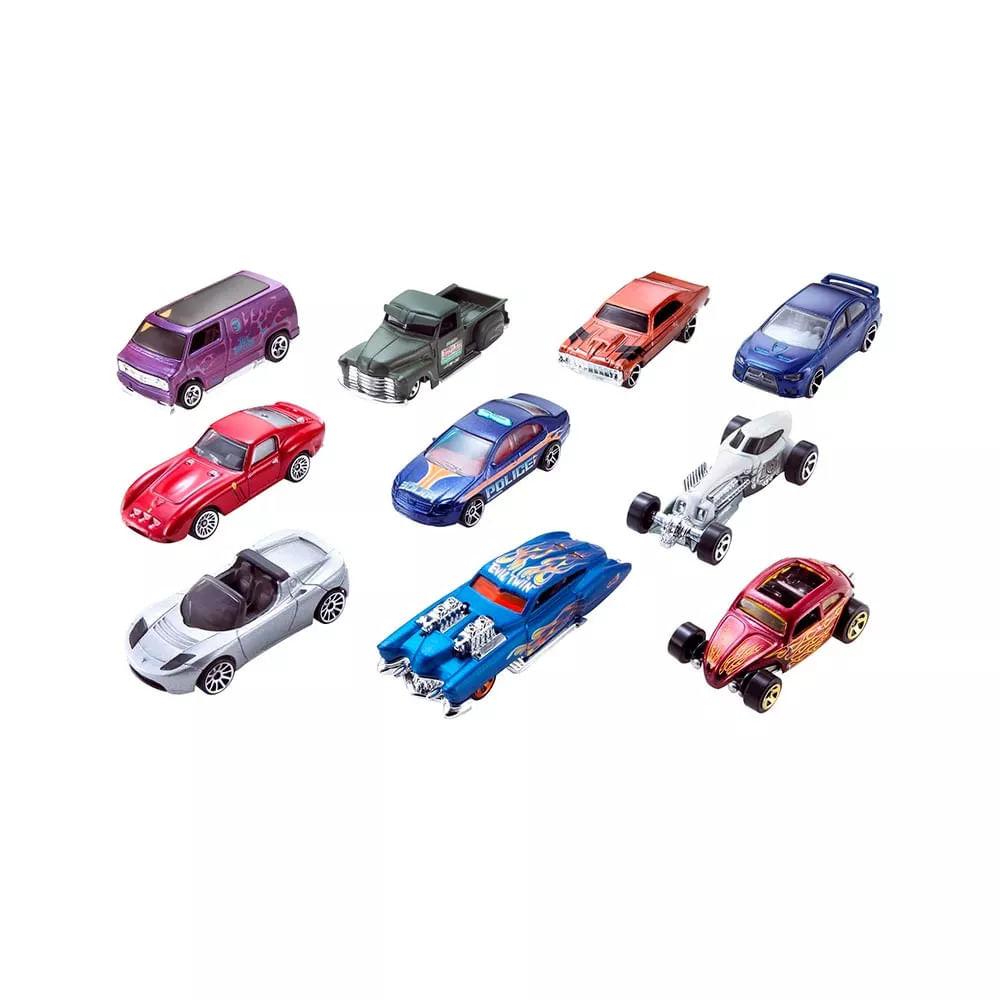 Kit Hot Wheels com 10 Carros - 1