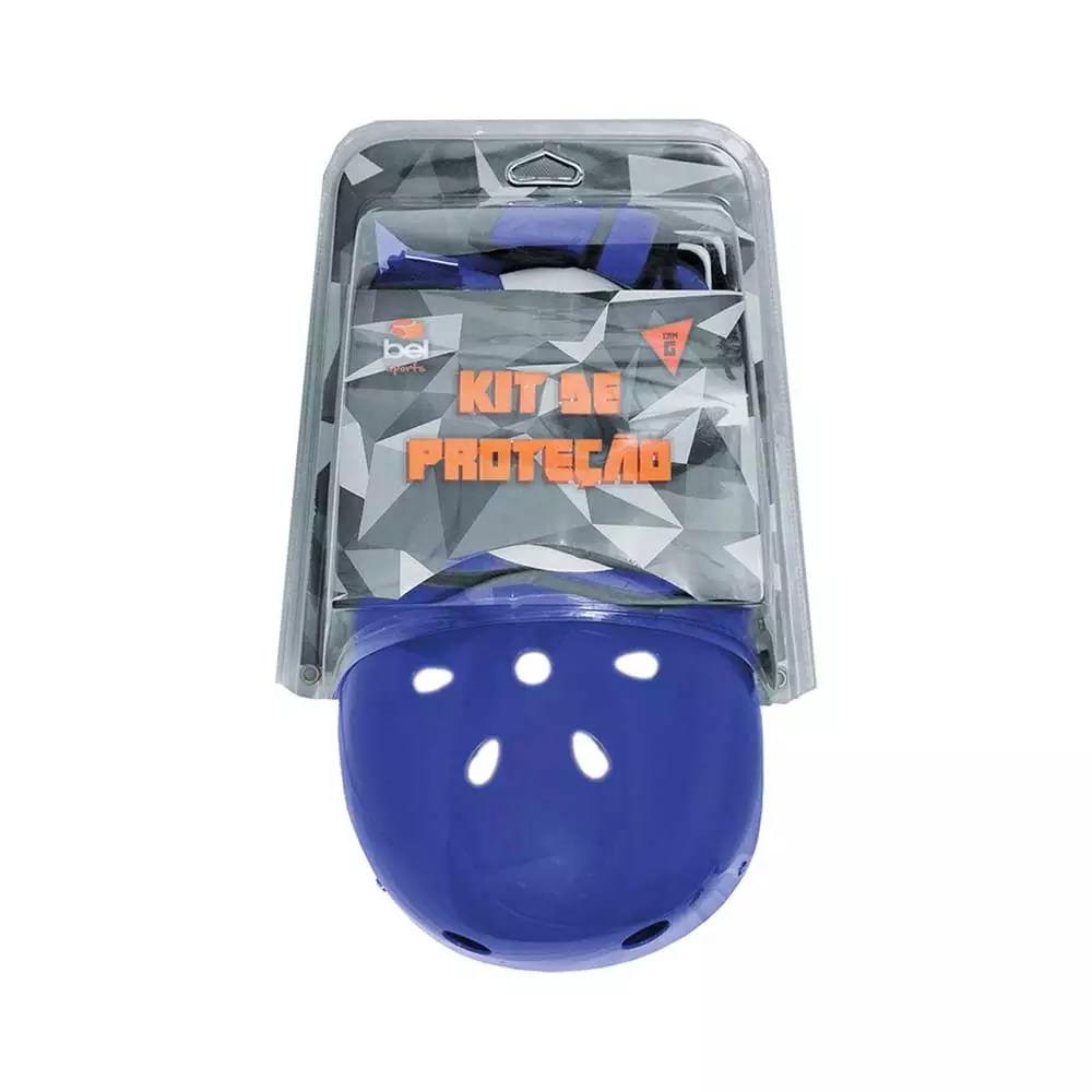 Kit Proteção com Capacete Bel Fix Premium Azul Tamanho G - 1