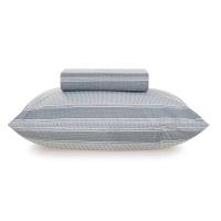 Jogo de Cama Solteiro Karsten Lufe 100% Algodão Azul 2 Peças - 1