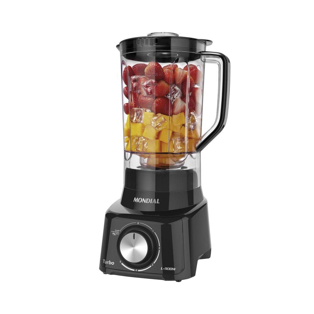 Liquidificador Mondial Turbo Full Black L-900-FB Preto - 220V - 3